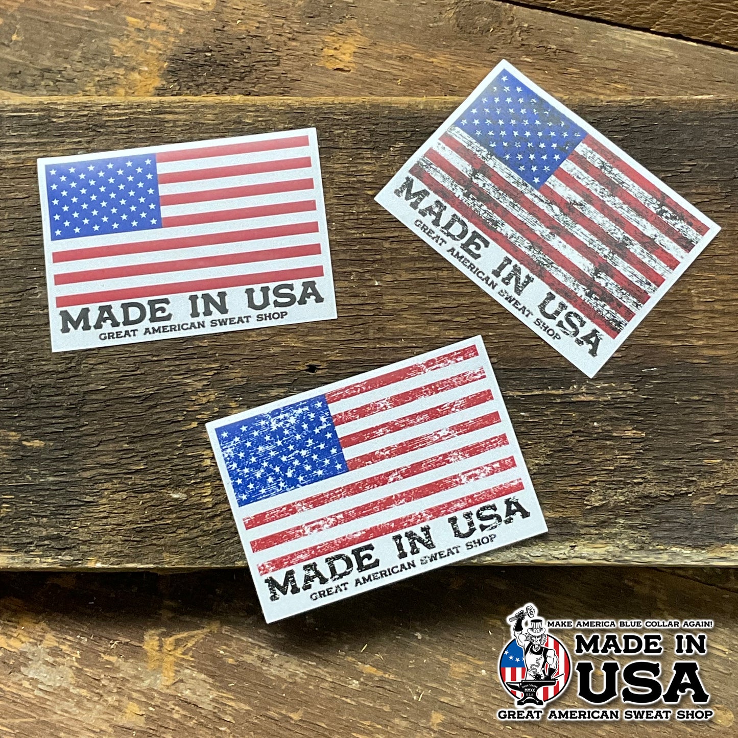 Vinyl Sticker - USA Flag
