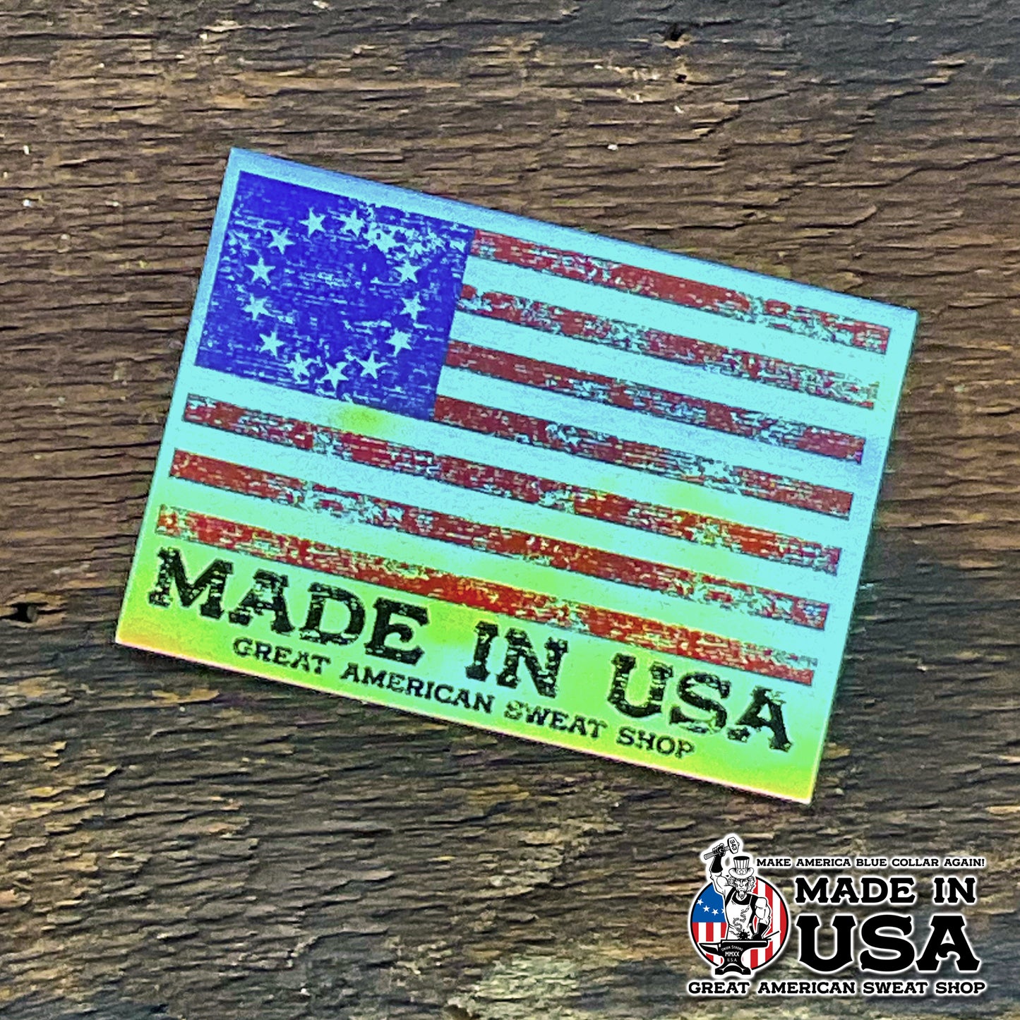 Holographic Sticker - Betsy Ross Flag