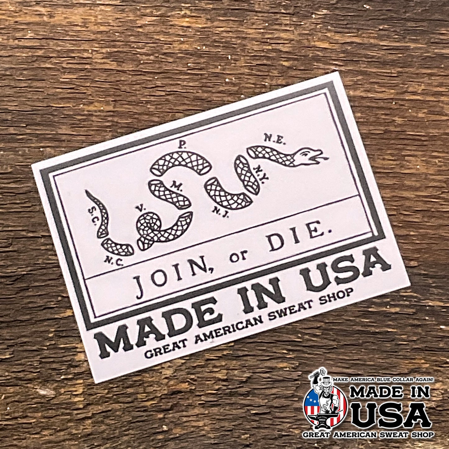 Vinyl Sticker - Join of Die Flag