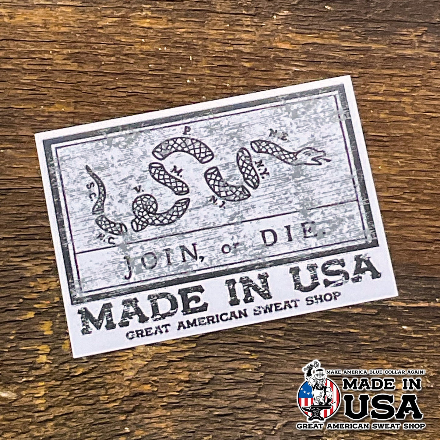 Vinyl Sticker - Join of Die Flag