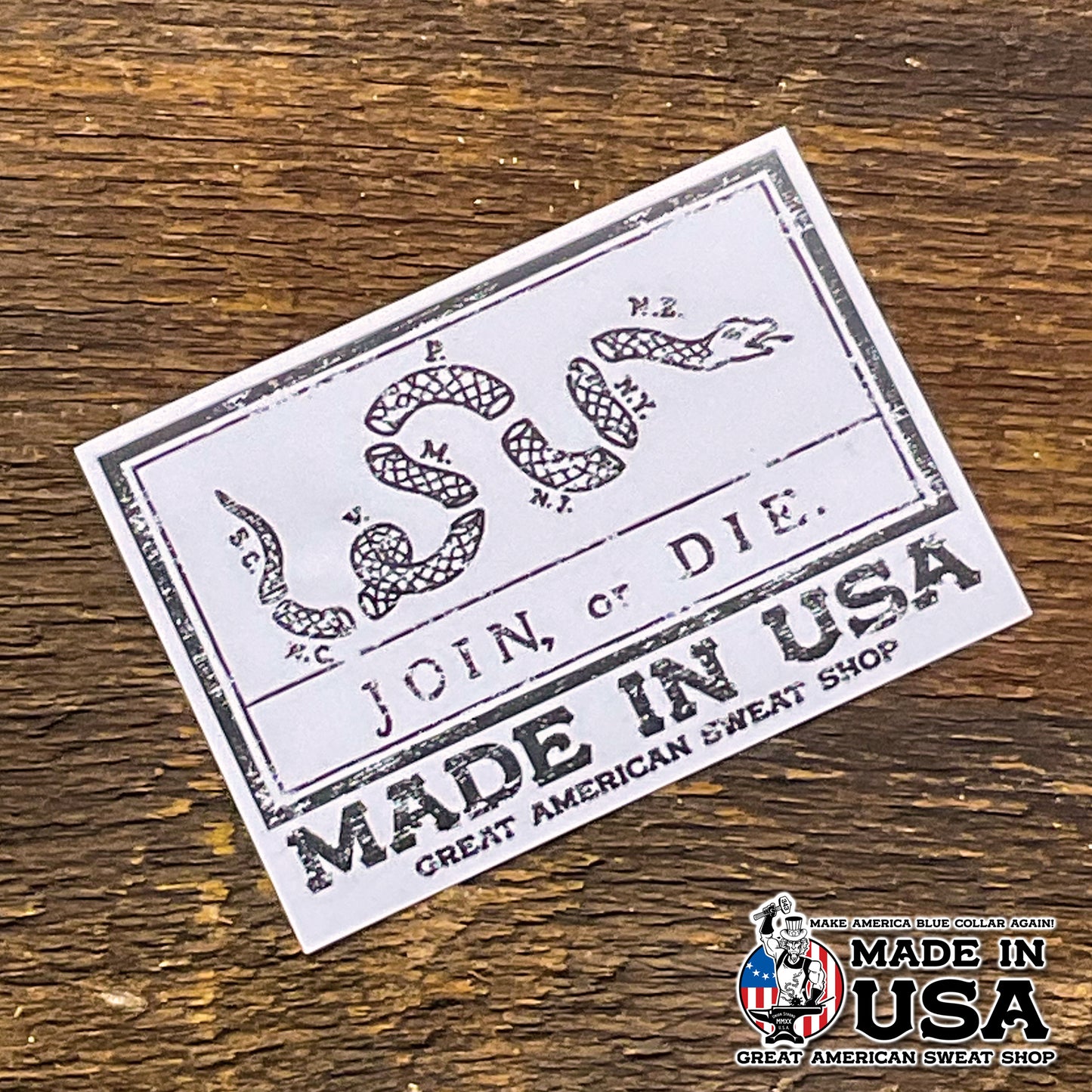 Vinyl Sticker - Join of Die Flag