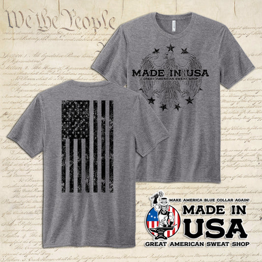 Made in USA - Gray Tri-Blend Tee