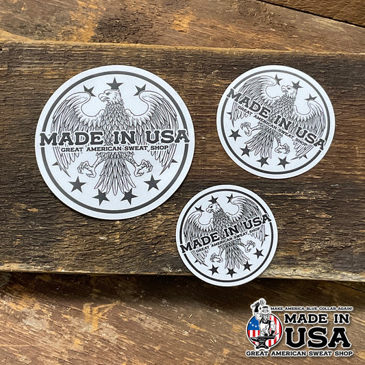 Vinyl Sticker - Made in USA Eagle