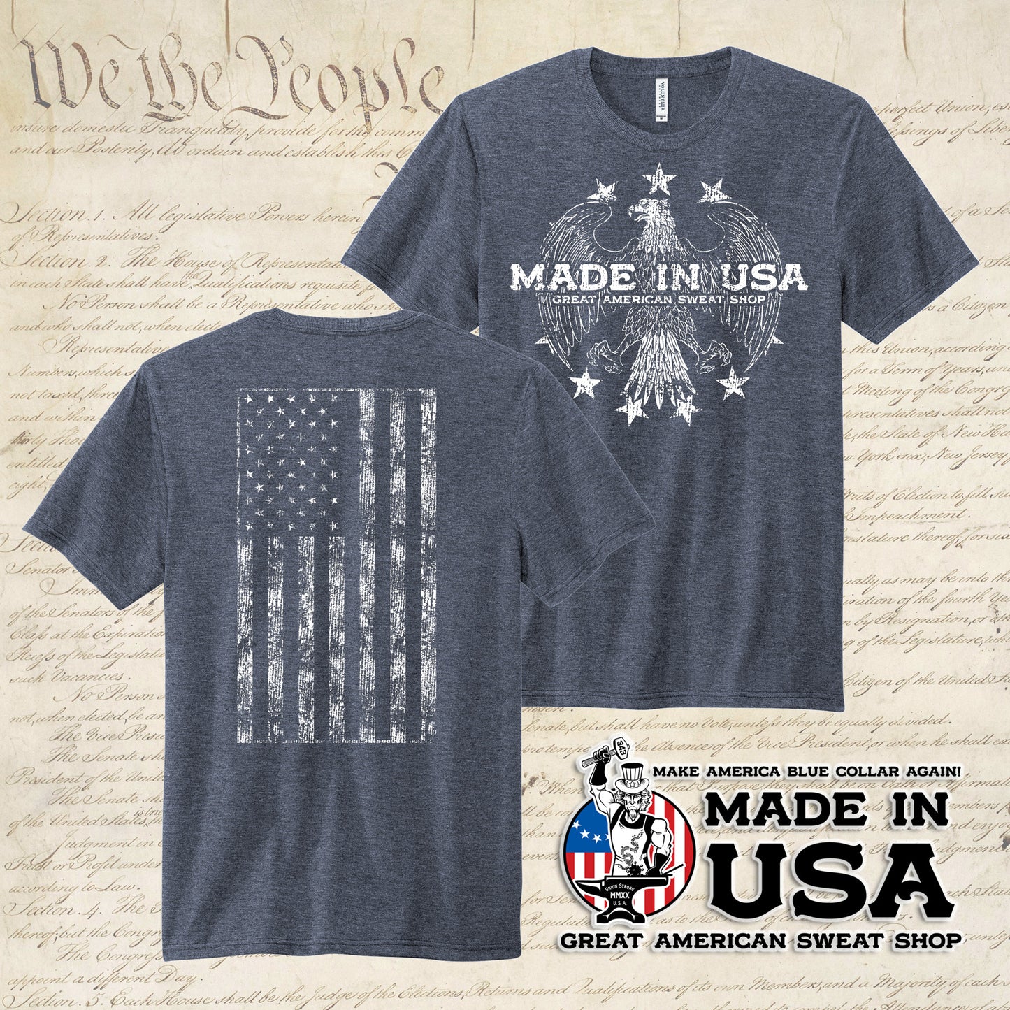 Made in USA - Navy Everyday Tee