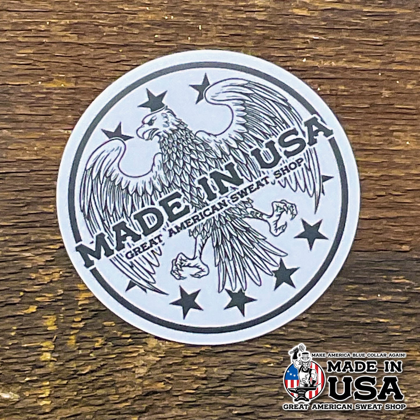 Vinyl Sticker - Made in USA Eagle