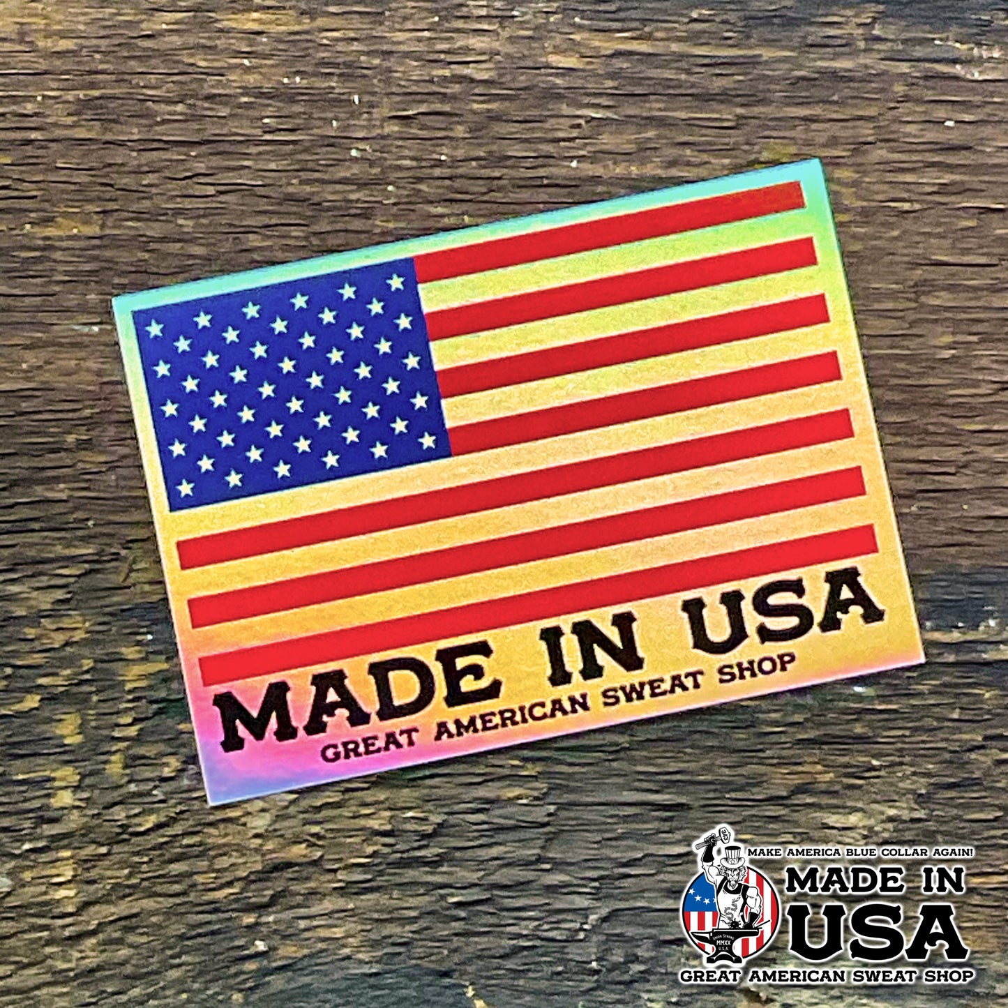 Holographic Sticker - USA Flag