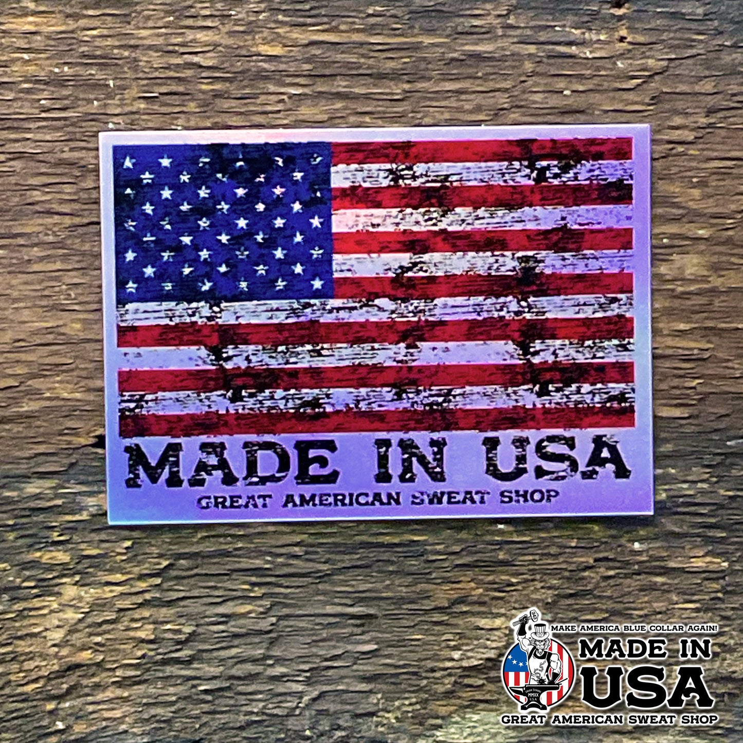 Holographic Sticker - USA Flag