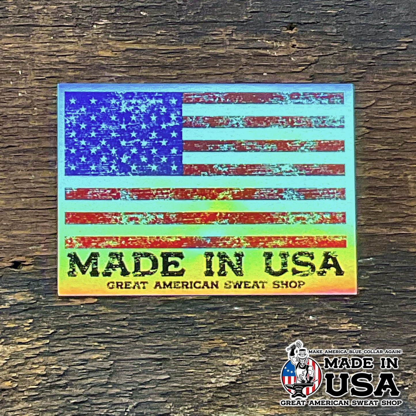 Holographic Sticker - USA Flag